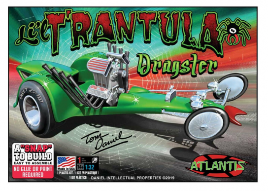 Atlantis Models 1/32 Tom Daniel Lil Trantula Show Rod - SNAP Kit image