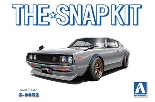 Aoshima 1/32 Nissan C110 Skyline GT-R Custom Silver Snap Kit image