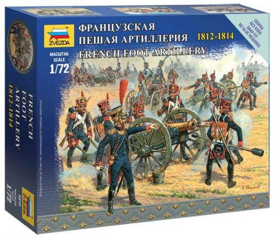 Zvezda 1/72 French Foot Artillery (1812 - 1814) image