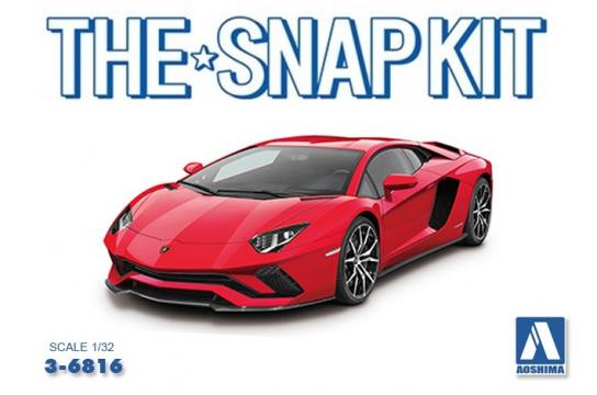 Aoshima 1/32 Lamborghini Aventador S Pearl Red Snap Kit image