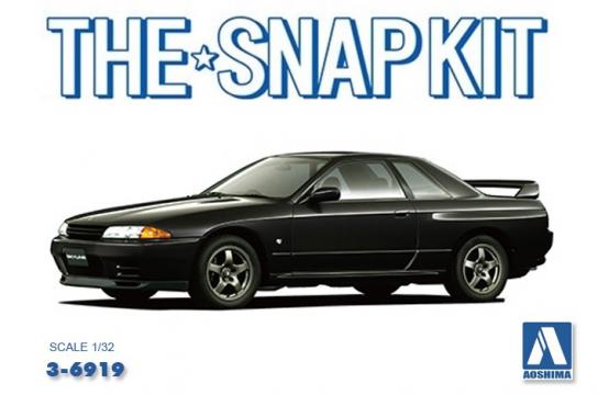 Aoshima 1/32 Nissan R32 GT-R Met Black Pearl Snap Kit image