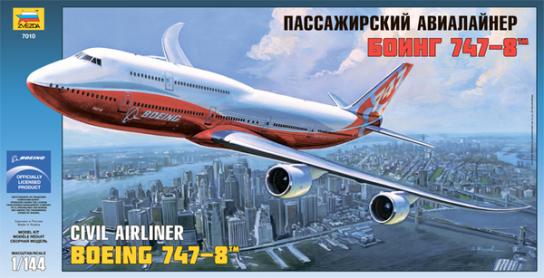 Zvezda 1/144 Civil Airliner Boeing 747-8 image