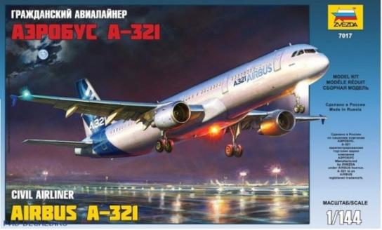 Zvezda 1/144 Civil Airliner Airbus A-321 image