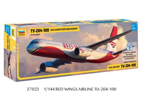 Zvezda 1/144 Red Wings Airline TU-204-100 image