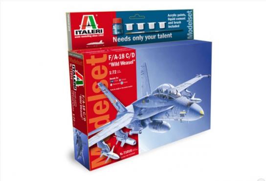 Italeri 1/72 F/A-18CD Wild Weasel - Model Set image