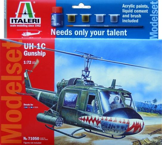 Italeri 1/72 UH-1C Huey Gunship - Model Set image