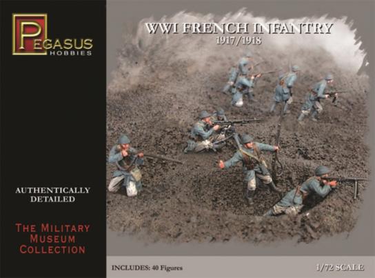 Pegasus Hobbies 1/72 WWI French Infantry 1917-1918 image