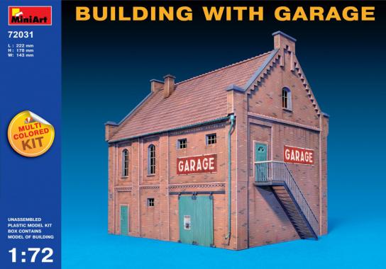 Miniart 1/72 Building with Garage image