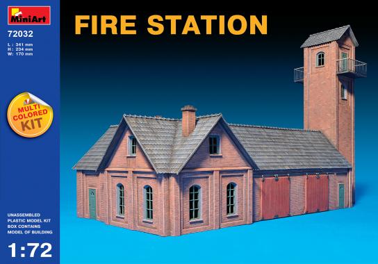 Miniart 1/72 Fire Station image