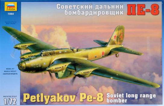 Zvezda 1/72 Petlyakov Pe-8 Soviet Long Range Bomber image
