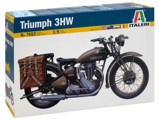 Italeri 1/9 WWII Triumph 3HW Motorcycle NZ Commerative image