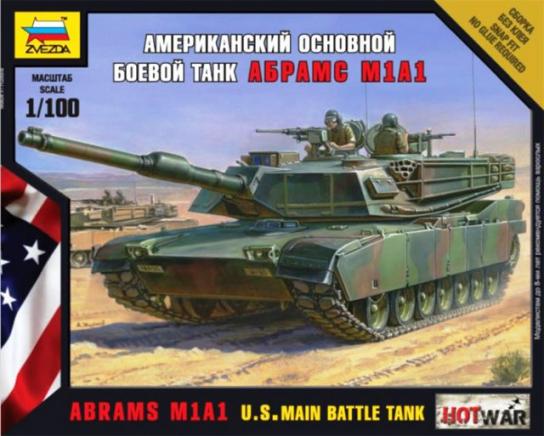 Zvezda 1/100 Modern Abrahms M1 A1 image