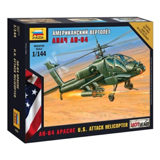 Zvezda 1/144 AH-64 Apache U.S. Attack Helicopter image