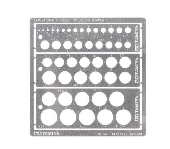 Tamiya Modeling Template Round 1-12.5 image