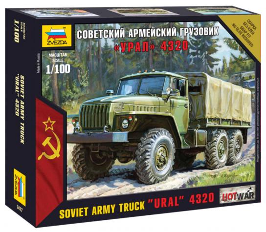 Zvezda 1/100 Modern Ural Truck image
