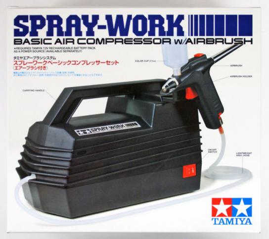 Tamiya Spray-Work Airbrush and Compressor image