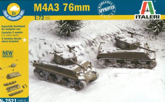 Italeri 1/72 M4 A3 76mm - Fast Assembly image