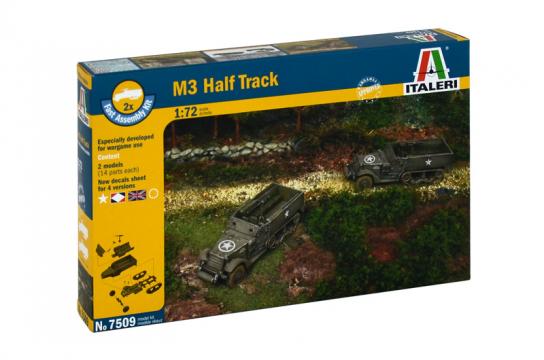 Italeri 1/72 M3 Half Track - Fast Assembly Kit image