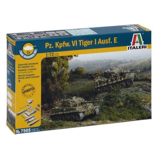 Italeri 1/72 Pz. Kpfw. VI Tiger I Ausf. E (2 Tanks) image