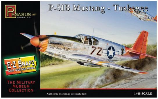 Pegasus Hobbies 1/48 P-51B Mustang Tuskegee Squadron image