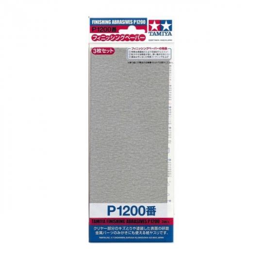 Tamiya Finishing Abrasives P1200 (3 Pieces) image