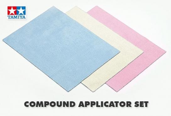 Tamiya Compound Applicator Set (3 Cloth Colours) image