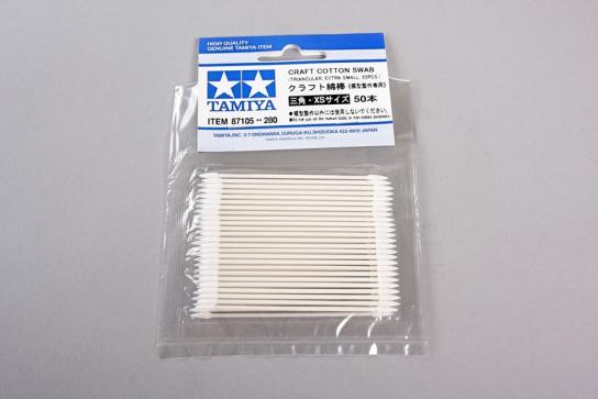 Tamiya Craft Cotton Swabs - Triangular Extra Small (50pcs) image