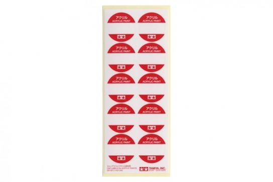 Tamiya Cap Labels for Acrylic Paints image