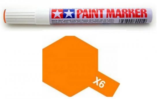 Tamiya X6 Gloss Orange Enamel Paint Marker image