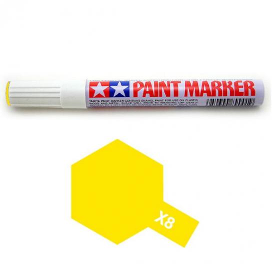 Tamiya X8 Gloss Yellow Enamel Paint Marker image