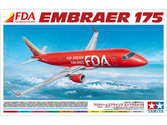 Tamiya 1/100 FDA Embraer 175 Fuji Dreams Airlines image