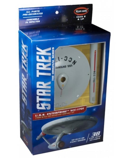 Polar Lights 1/1000 Star Trek U.S.S Enterprise NCC-1701 Snap Kit image
