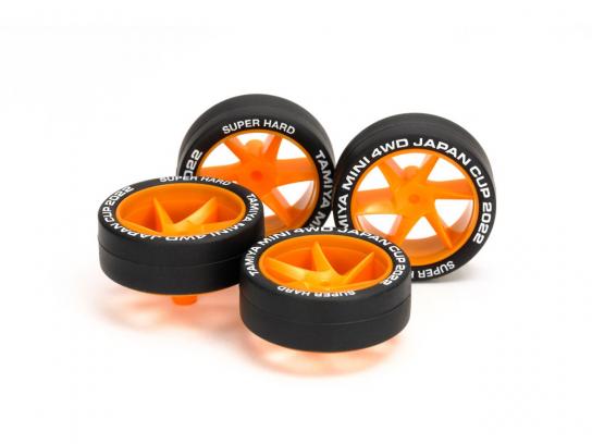 Tamiya Mini 4WD Super Hard Low-Profile Tire & Wheel Set image