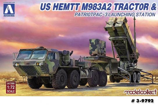 Aoshima 1/72 US Army Hemtt M983 w/Patriot PAC-3 Launching Station image