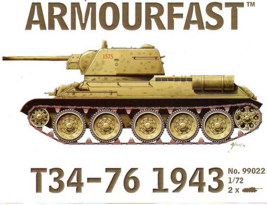 Armourfast 1/72 T34-76 1943 image