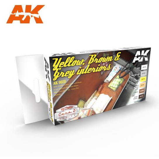 AK Interactive Auto Yellow, Brown, Grey Interior image