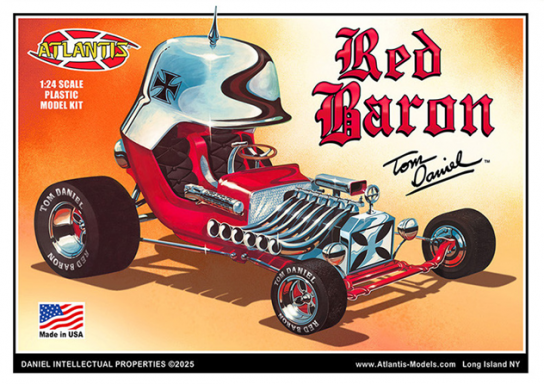 Atlantis 1/24 Tom Daniel Red Baron Show Rod with Trading Card image
