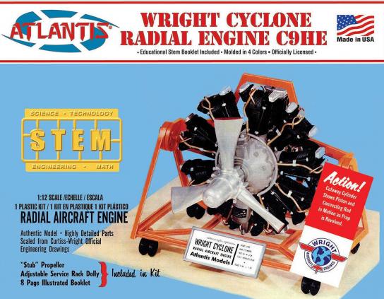 Atlantis 1/12 Wright Cyclone Radial C9HE Engine image