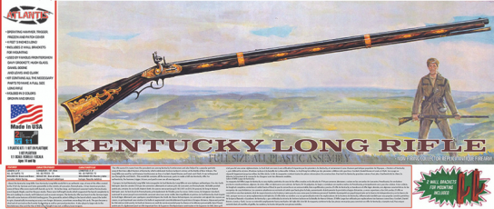 Atlantis 1/1 Frontiersman Kentucky Long Rifle American Muzzleloader (134.62cm) image