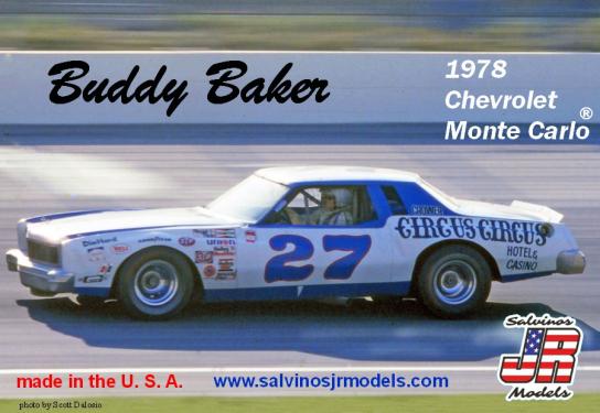 Salvinos Jr 1/25 Chevrolet Monte Carlo #27 Buddy Baker 1978 image