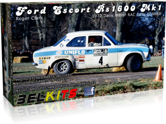 Belkits 1/24 Ford Escort RS1600 Mk1 Clark image