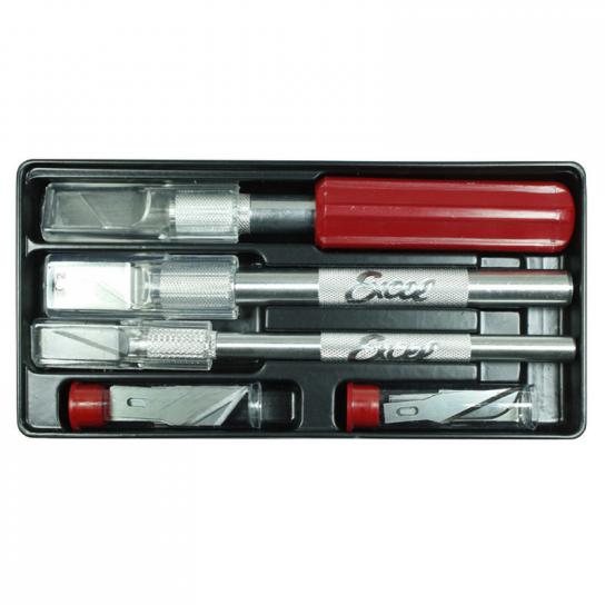 Excel Hobby Knife Set (3x Knifes, 13x Blades) image