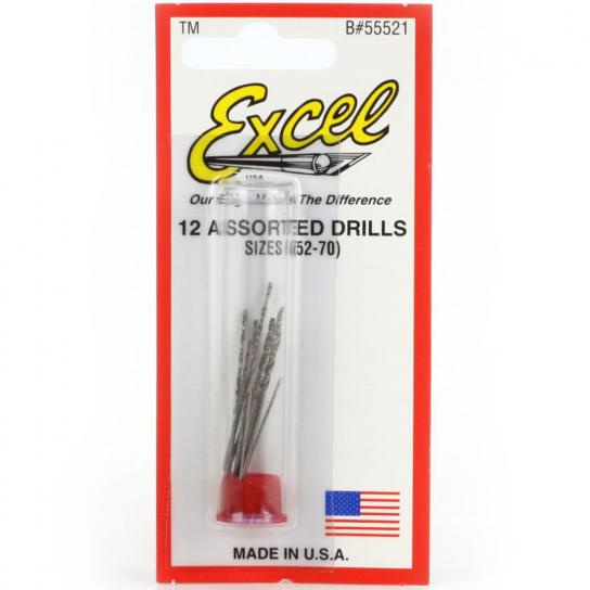 Excel 12 Assorted Micro Drill Bits image