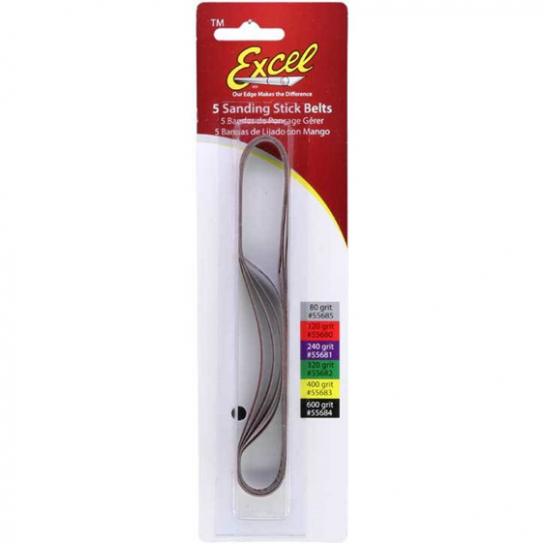 Excel Spare Belts #600 Grit 5 Pack image