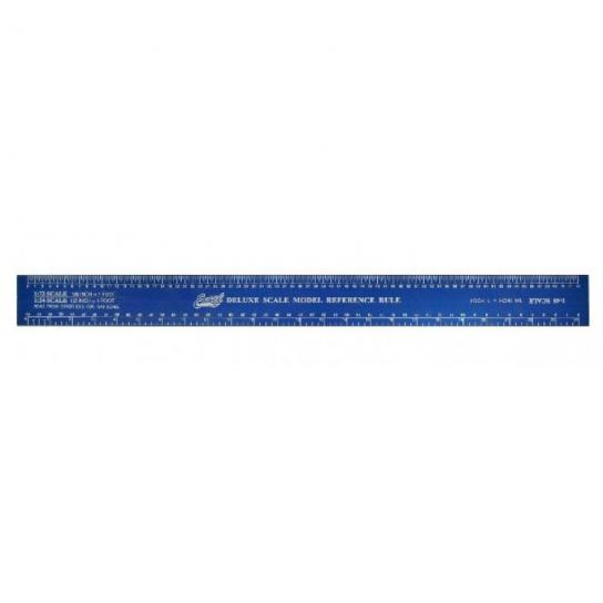 Excel 12" Scale Ruler Stainless Steel - 1/27, 1/48, 1/35, 1/24 image