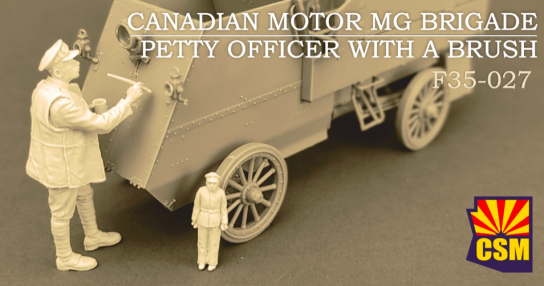 CSM 1/35 Canadian Motor MG Brigade Petty Officer with a Brush image