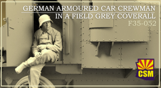 CSM 1/35 German Armoured Car Crewman in a Field Grey Coverall image