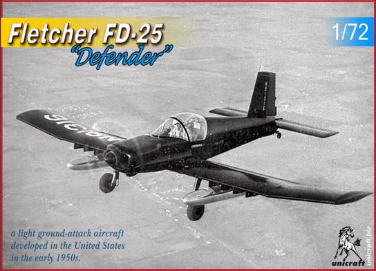 Unicraft Models 1/72 Fletcher FD-25 Defender (Resin) image