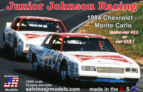 Salvinos Jr 1/24 1984 JJ Racing #11/#12 D.Waltrip / N.Bonnet Chevrolet Monte Carlo image