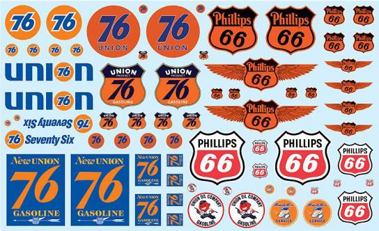 AMT 1/25 Phillips 66 & Union 76 Trucking Decal Pack image